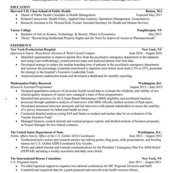 Sample CV template for scholarship & graduate school applications